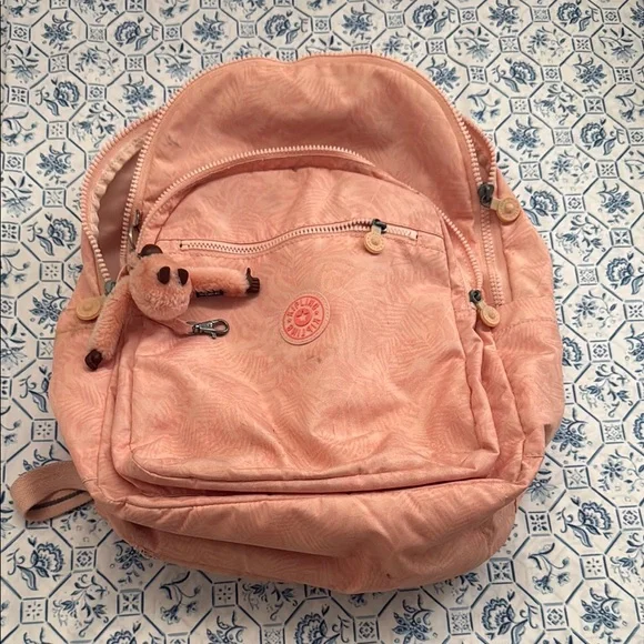Kipling | Bags | Kipling Light Pink Backpack With Keychain  display picture 1